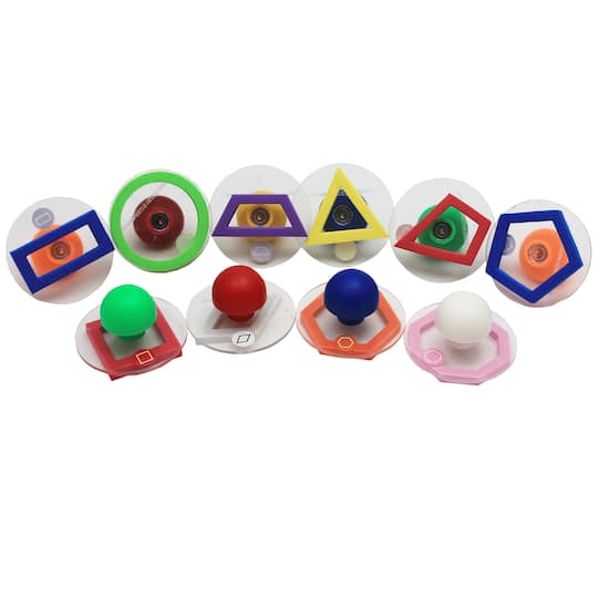 Ready2Learn&#x2122; Giant Geometric Shapes Outline Stampers, 10ct.